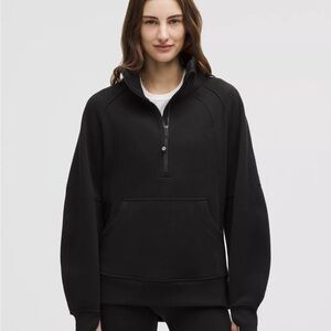 lululemon athletica Black scuba half zip